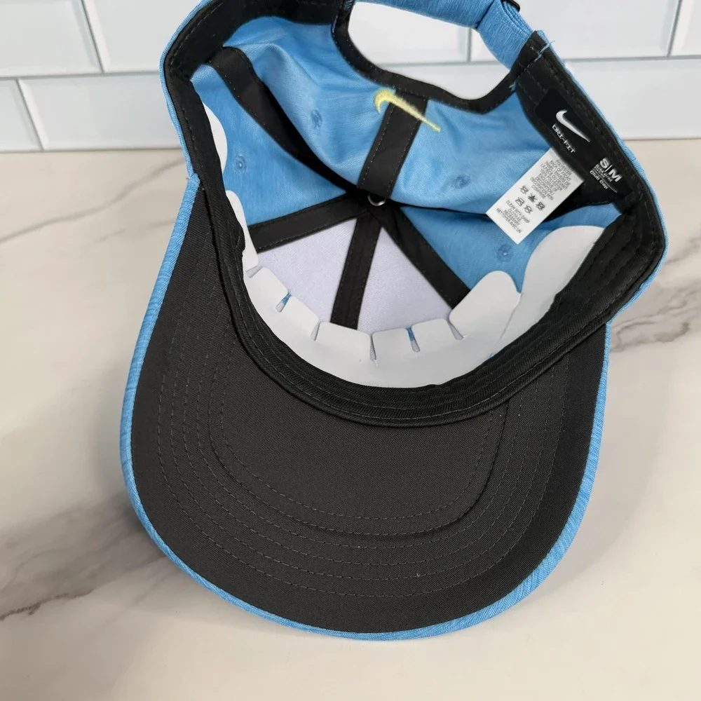 Nike Hat Cap Strap Back Mens S/M Blue Dri-FIT Club Cap Training Unisex‎
